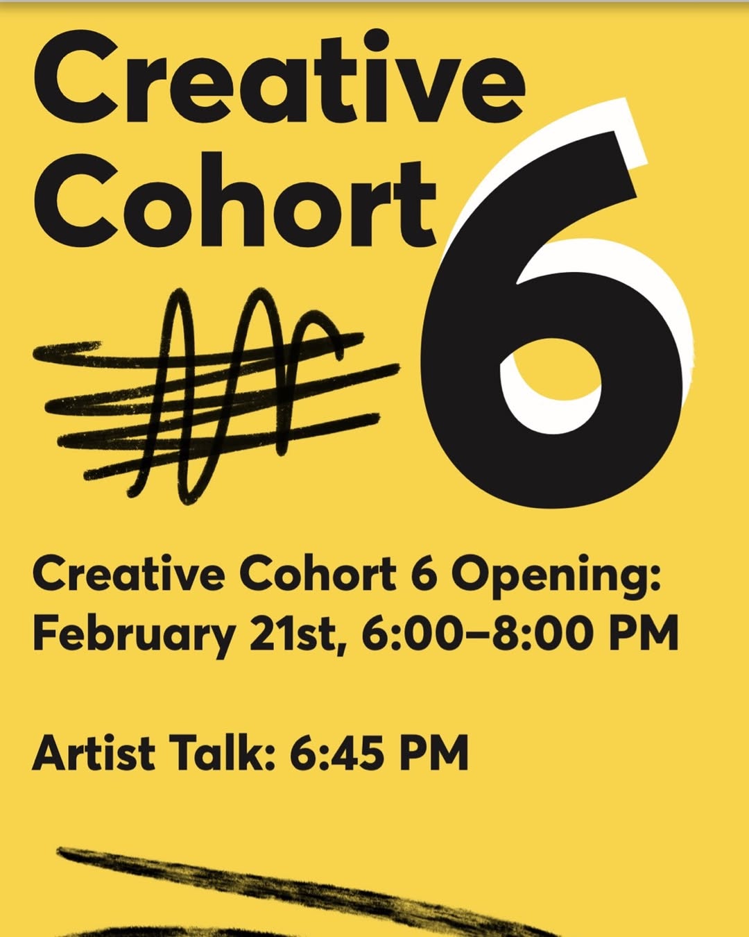 Creative Cohort 6 Opening