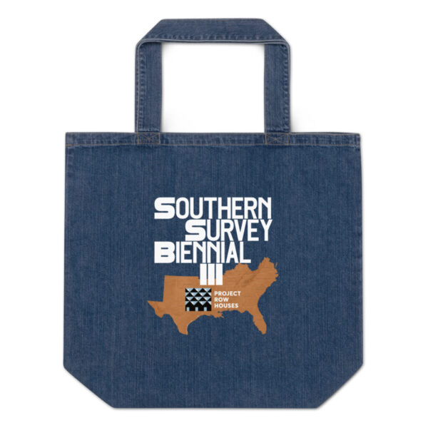 Southern Survey Biennial III Organic denim tote bag